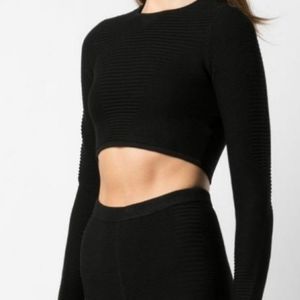 Adam Selman Crop Top long sleeve